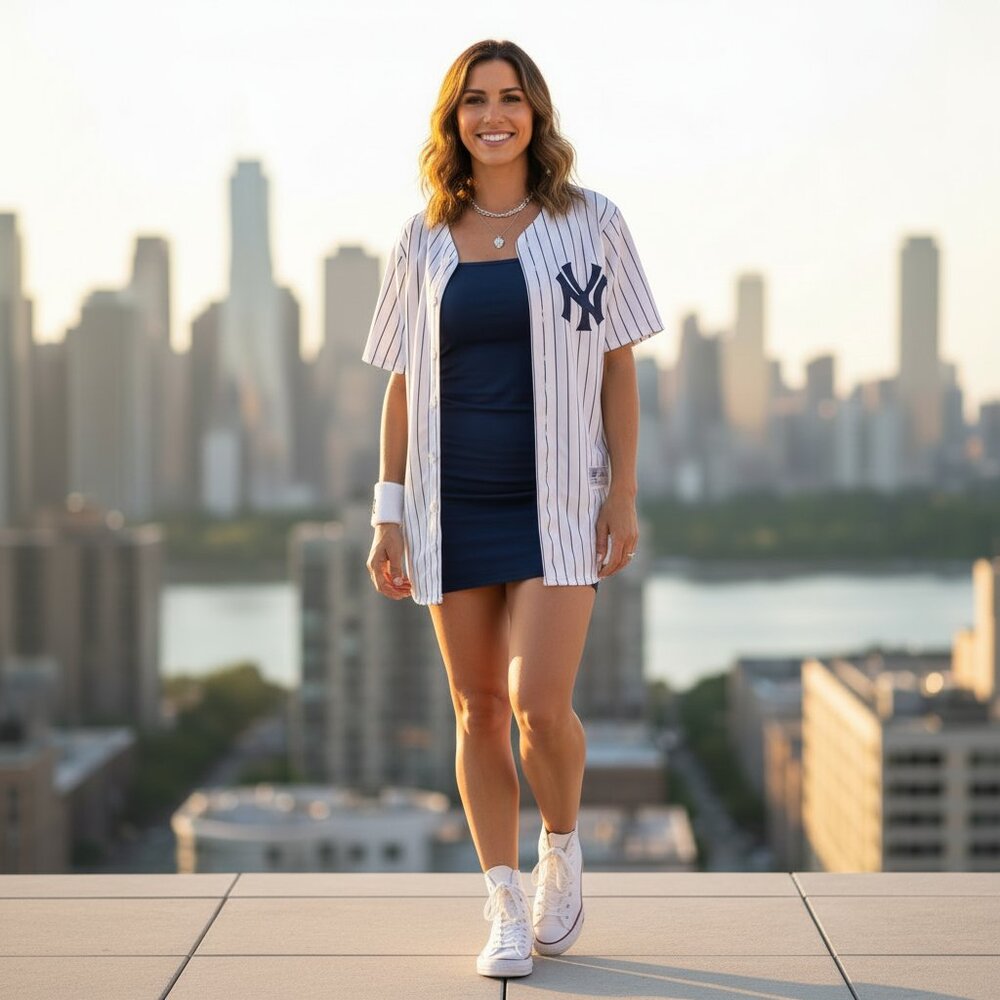 Yankees Pinstriped Baseball Jersey. - Picture 2 of 4